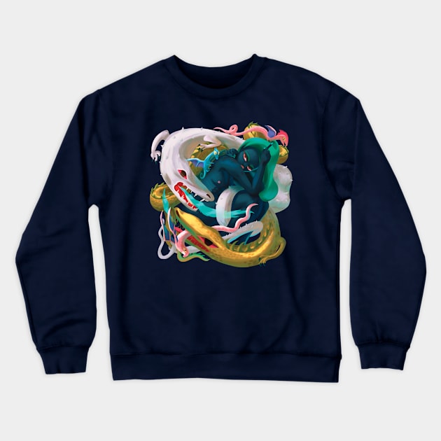 Dragons by my side Crewneck Sweatshirt by evelmiina